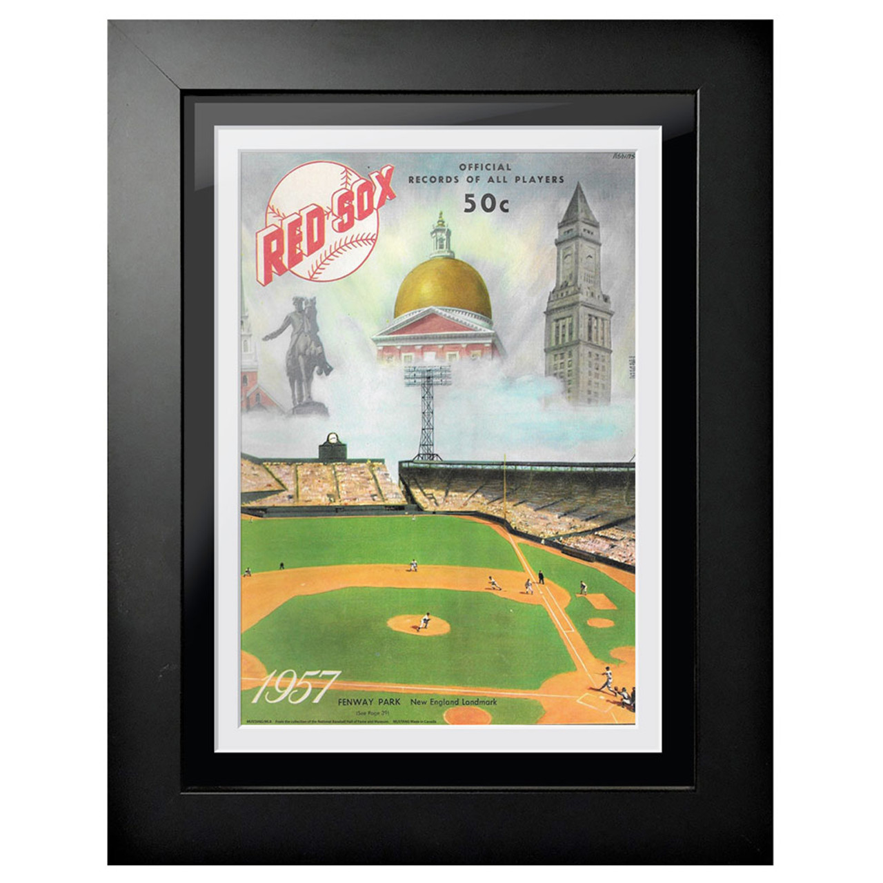 Boston Red Sox Poster - Fenway Park Vintage Print - Red Sox Art