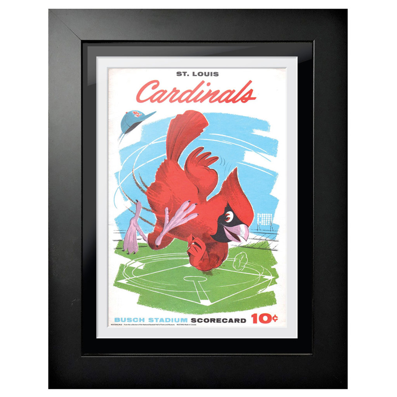 St. Louis Cardinals 1959 Scorecard Cover 18 x 14 Framed Print