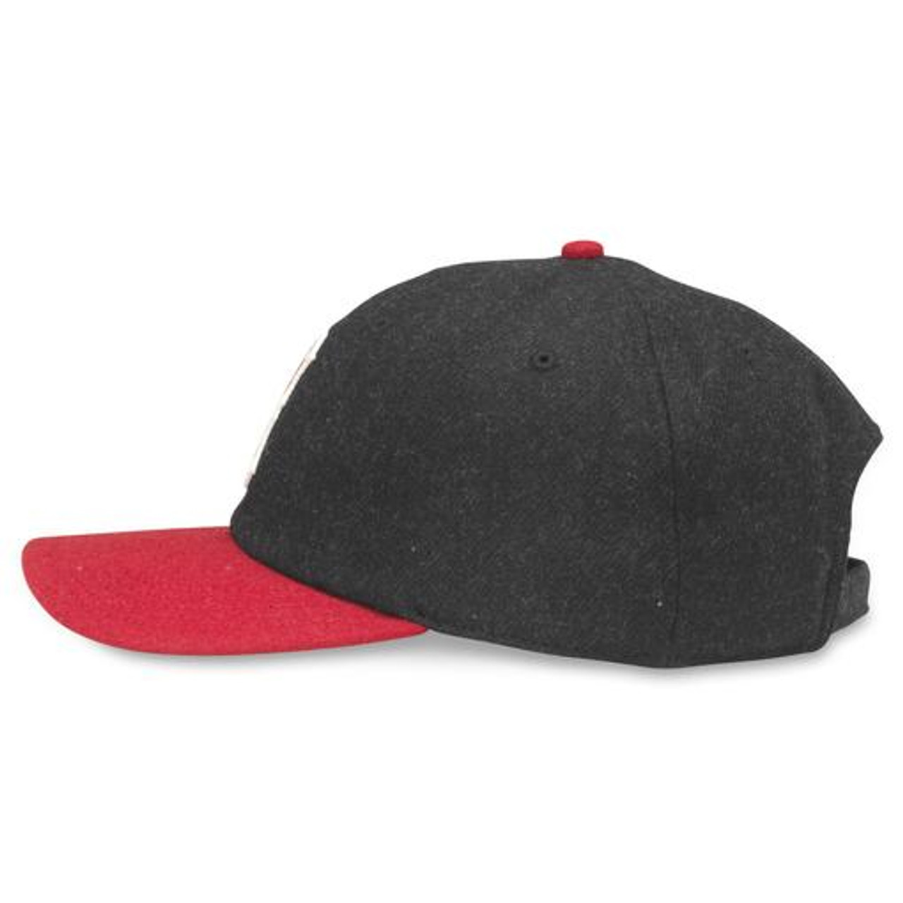 Men's Baltimore Elite Giants Negro League Archive Legends Black & Red  Adjustable Cap