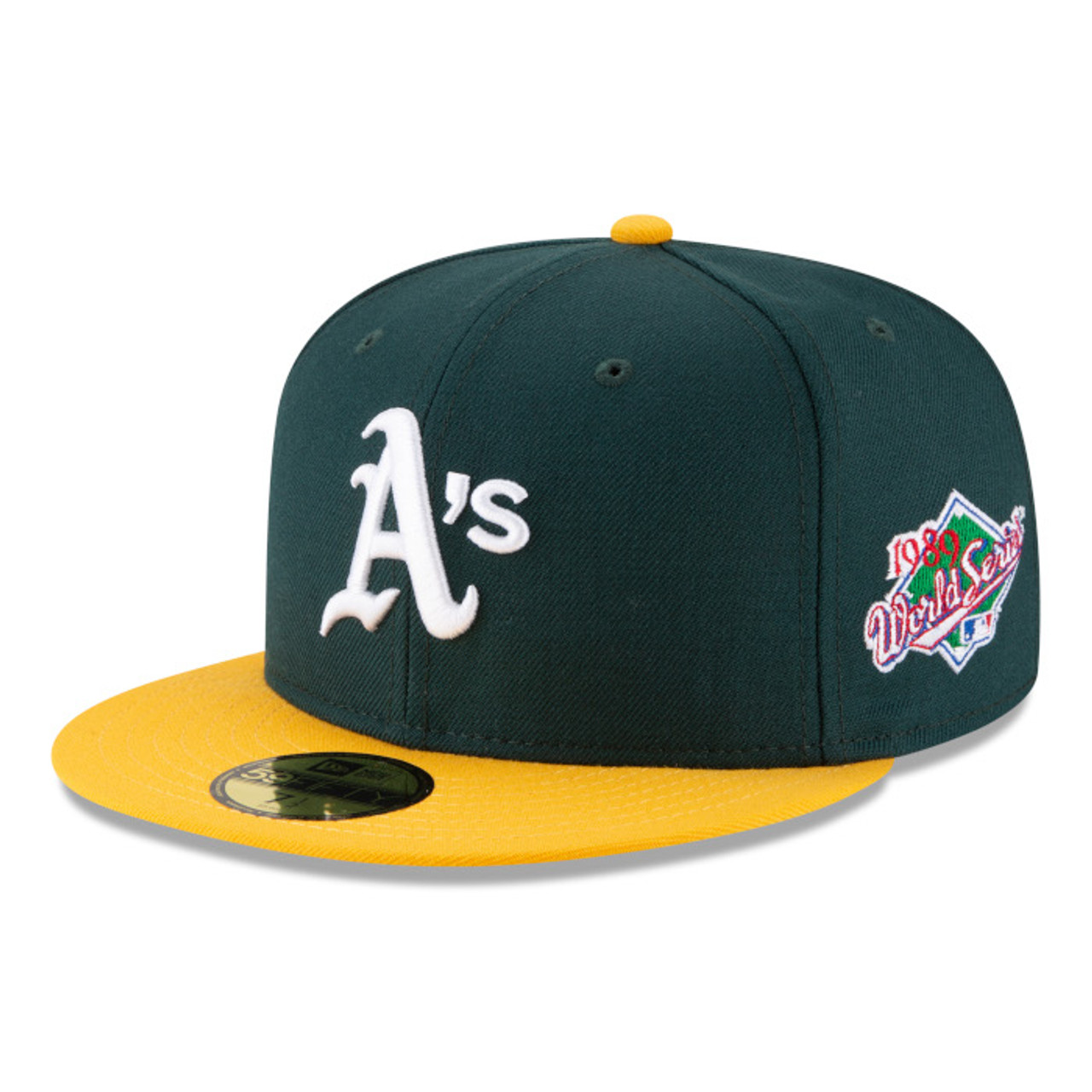 Men's New Era Oakland Athletics 1989 World Series Champions Wool Fitted  59FIFTY Cap