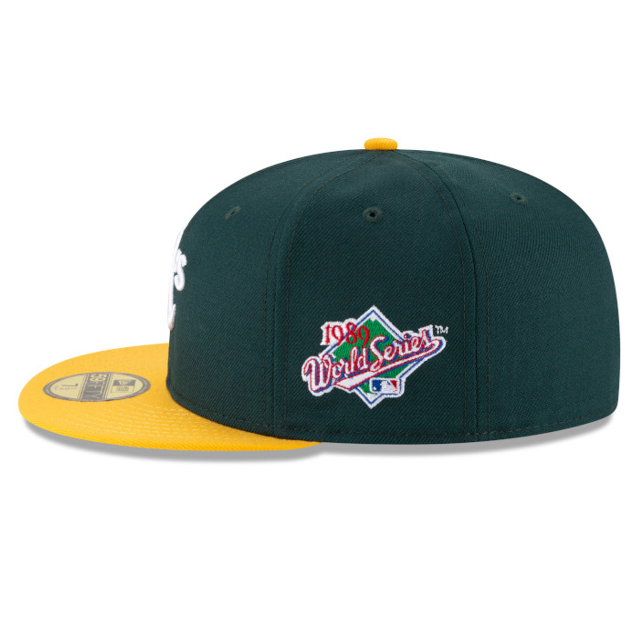 Men's New Era Oakland Athletics 1989 World Series Champions Wool Fitted  59FIFTY Cap