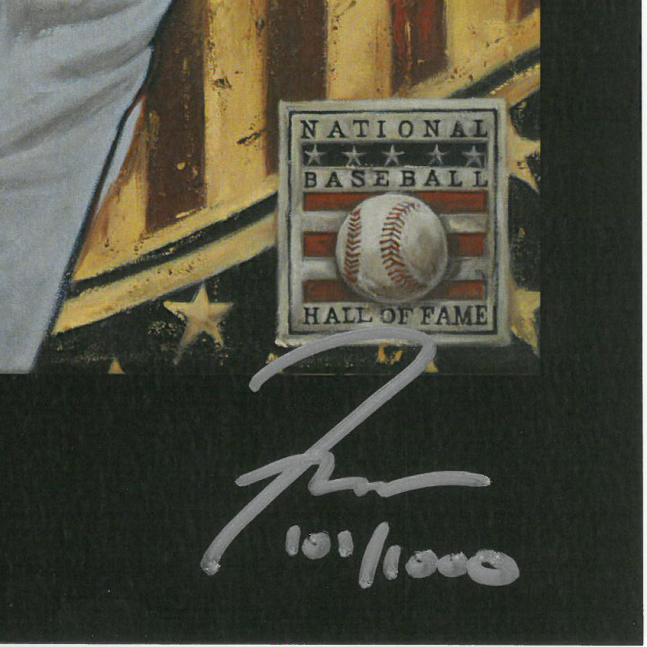 Chipper Jones Atlanta Braves Autographed Fanatics Authentic Deluxe Framed  8 x 10 Hitting Photograph with HOF 18 Inscription