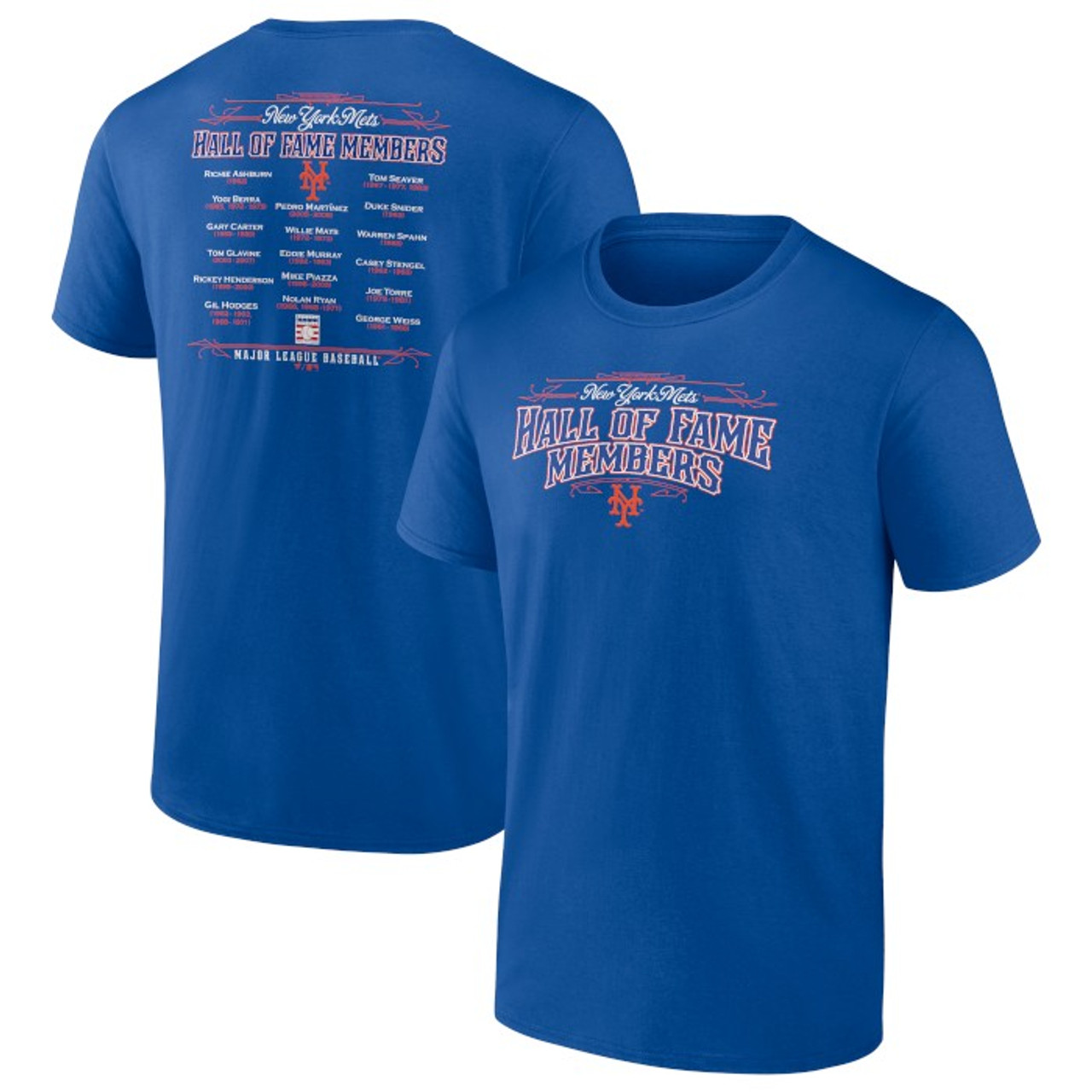 Men's New York Mets Royal Team Hall of Famer Roster T-Shirt