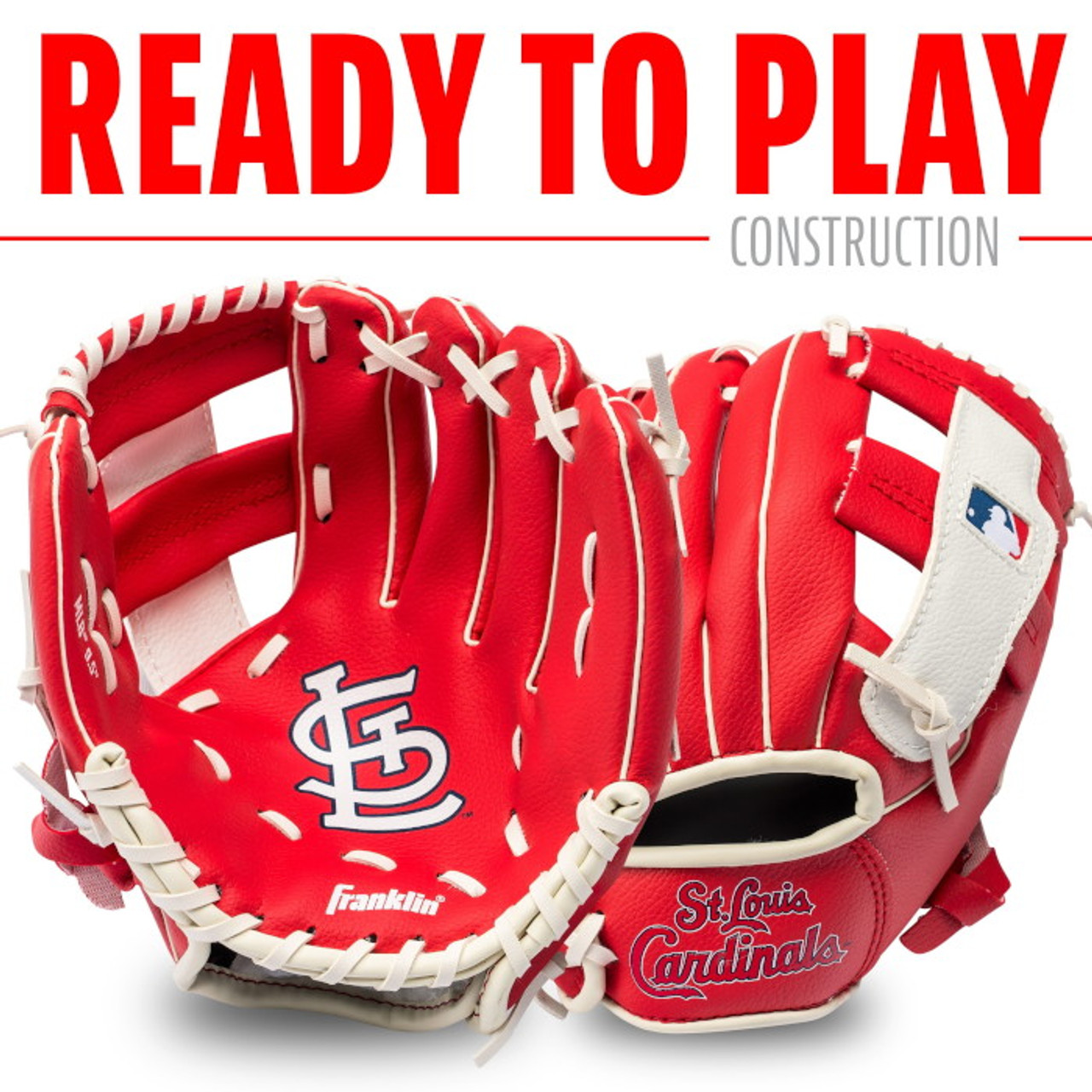 Franklin St. Louis Cardinals 9.5 Team Logo Youth Glove and Ball Set