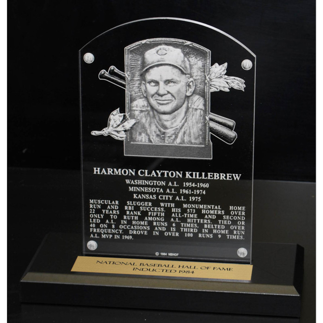 Harmon Killebrew Acrylic Replica Hall of Fame Plaque