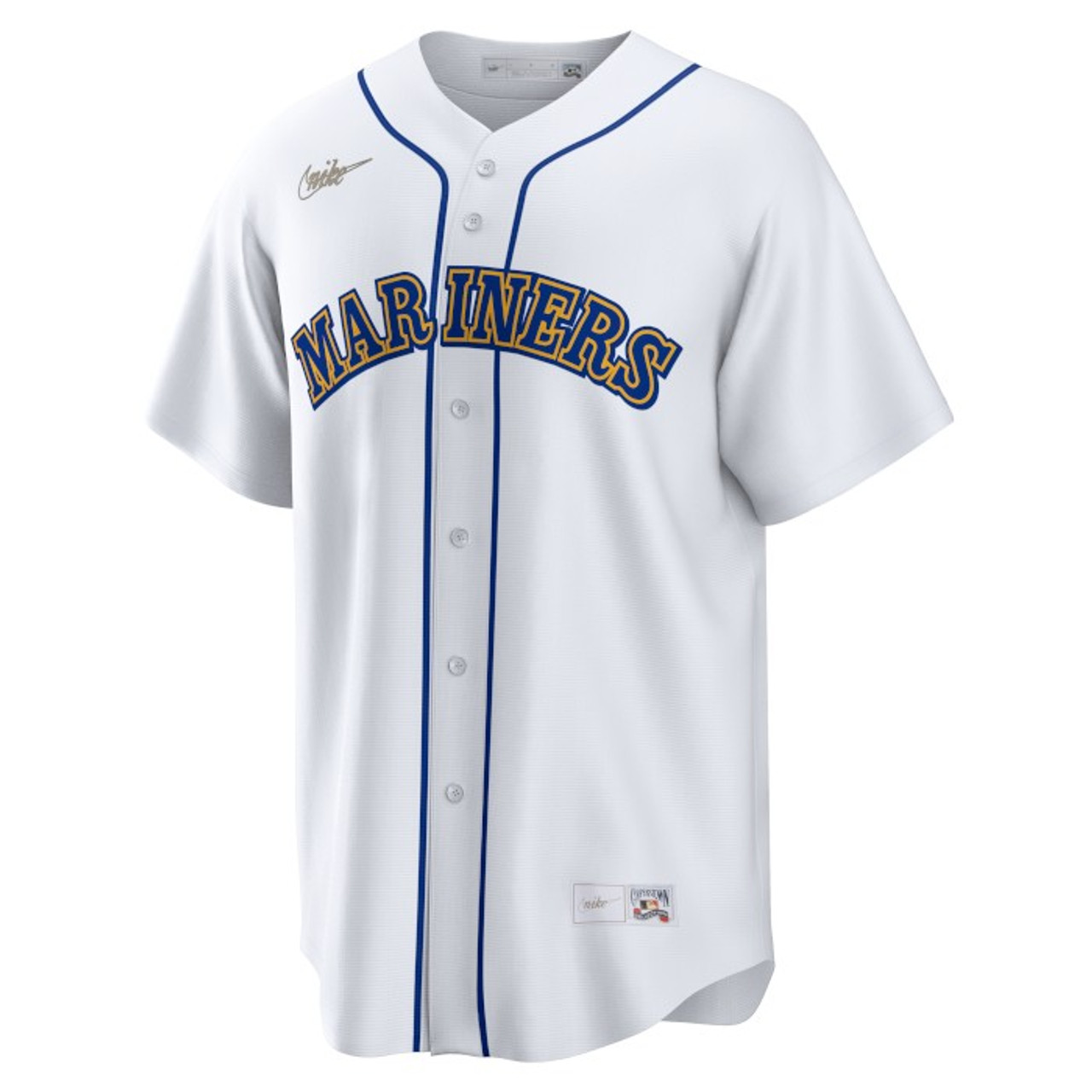 Men's Nike Edgar Martinez Seattle Mariners Cooperstown Collection White  Jersey