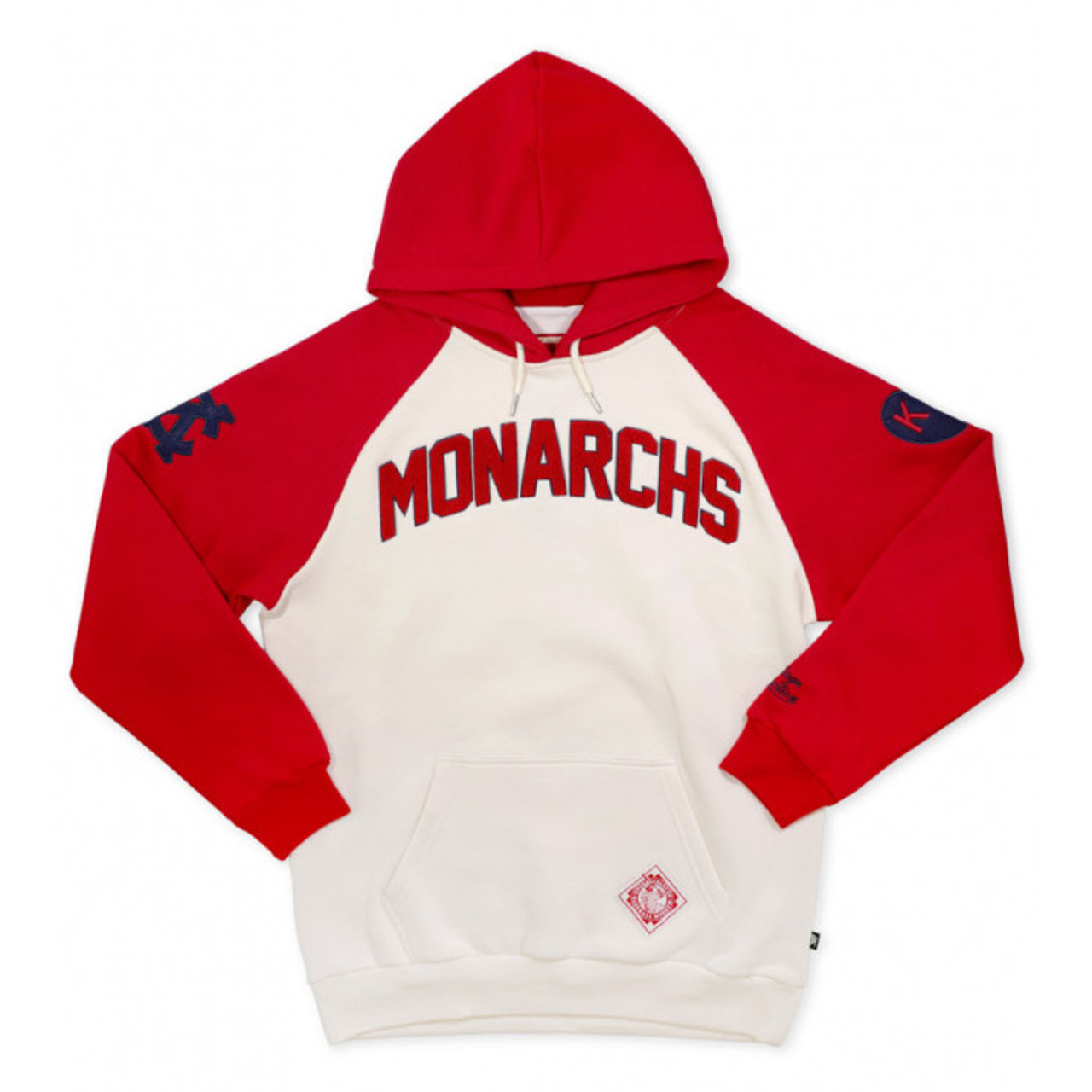 Kansas City Monarchs Negro League Heritage Red and Ivory Hooded Sweatshirt