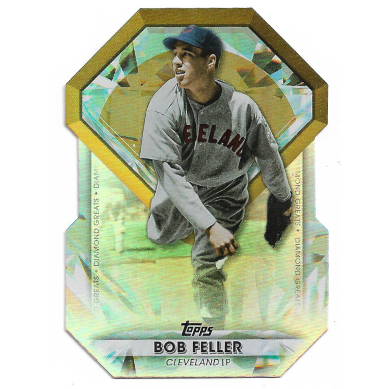 BOB FELLER MLB BASEBALL CARD LOT - HALL OF FAME - CLEVELAND