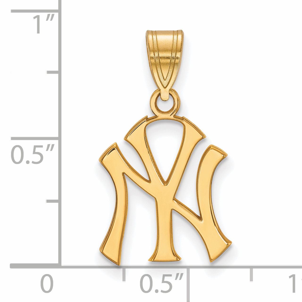 New York Yankees Pendant, 14K White - The GLD Shop