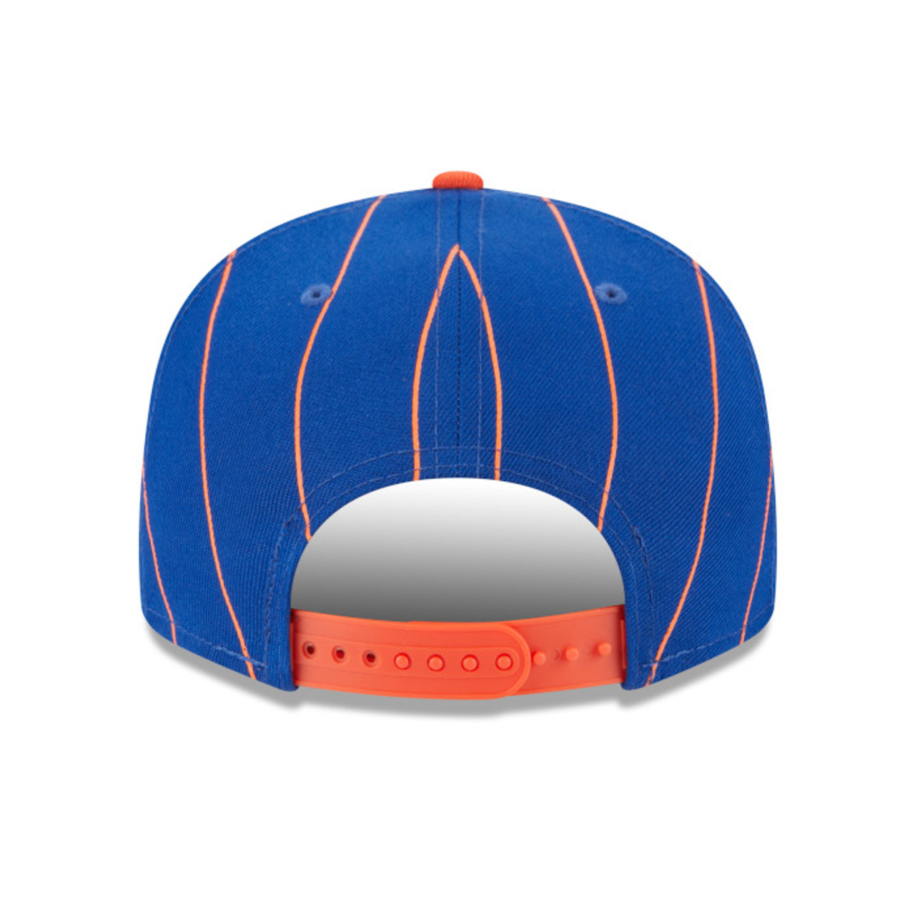 Men's New Era New York Mets Vintage Pinstripe 9FIFTY Snapback Adjustable  Royal and Orange Cap