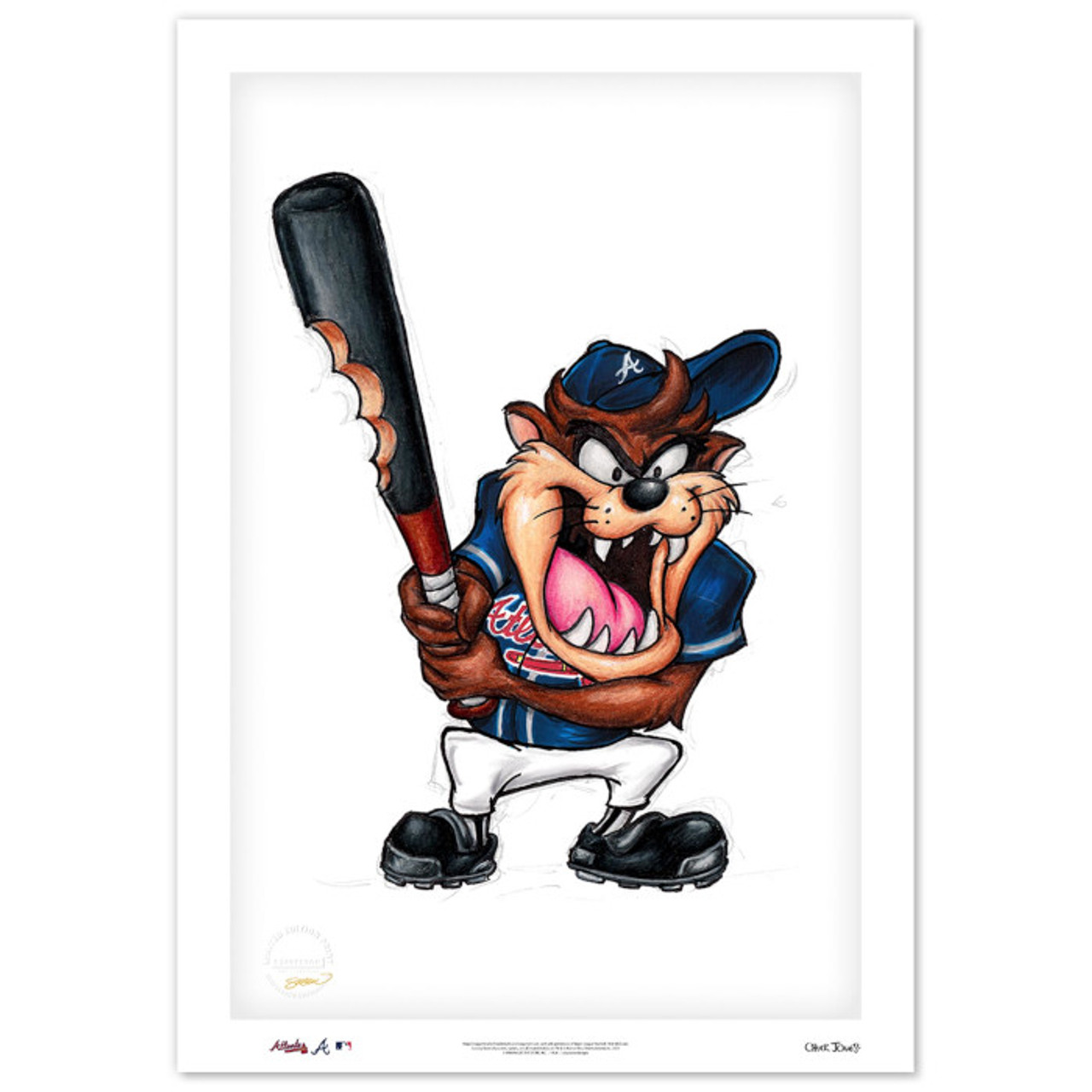 Bubblegum Bugs x MLB Braves Limited Edition Fine Art Print