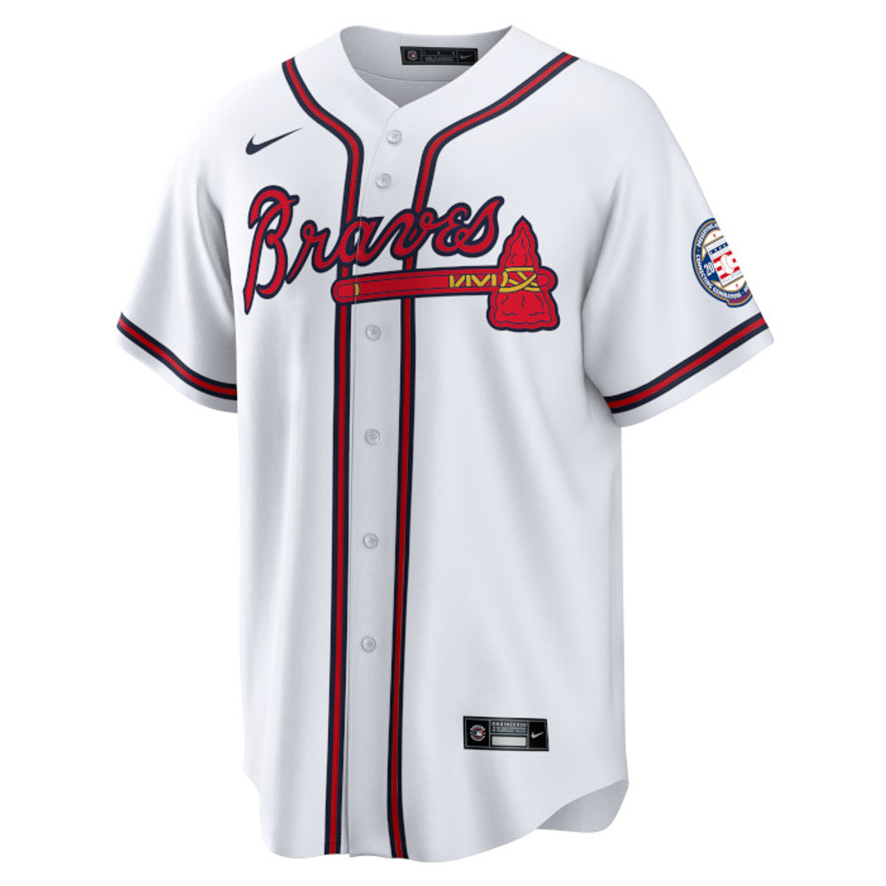 Atlanta Braves Freddie Freeman Autographed White Nike Jersey Size