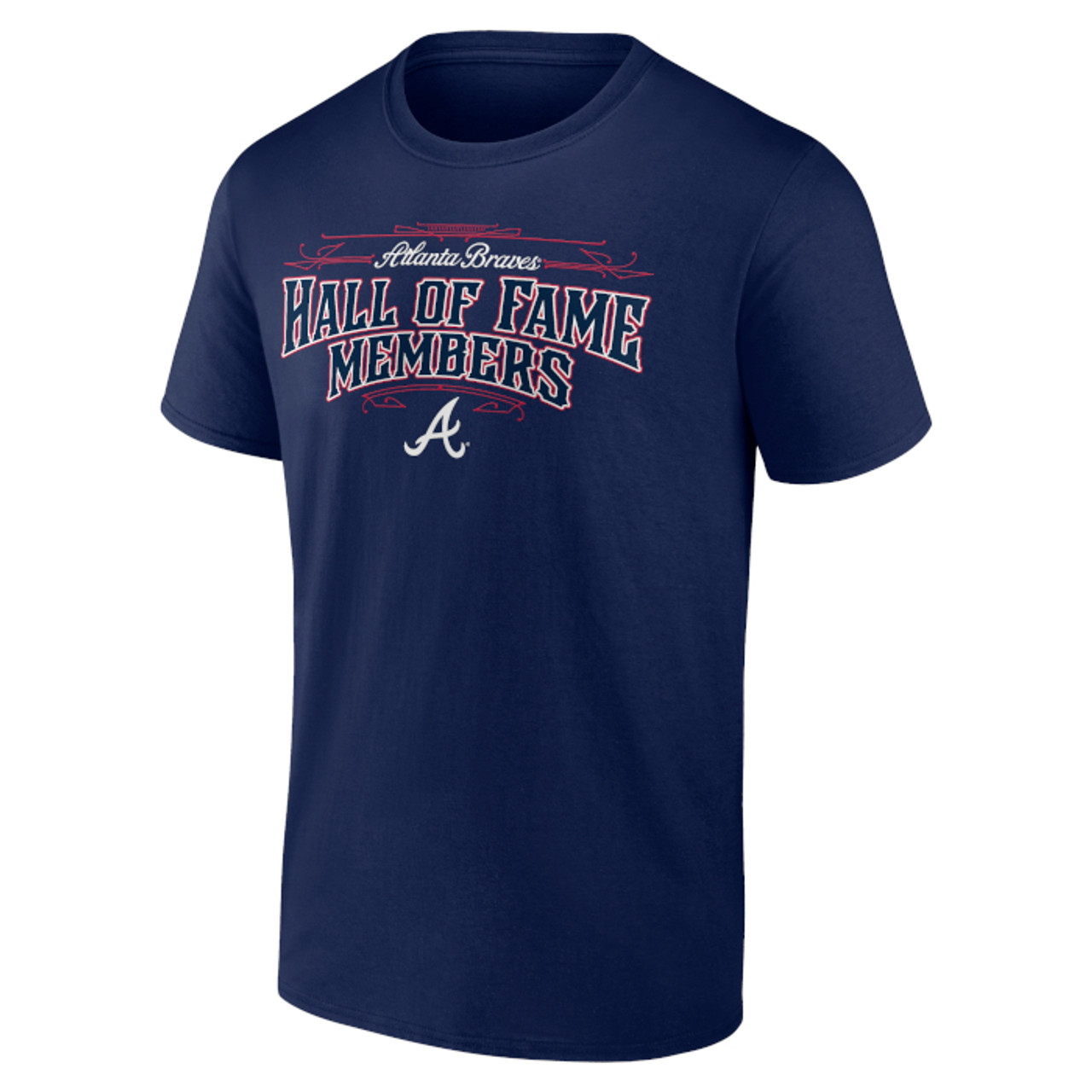 Men’s Atlanta Braves Navy Team Hall of Famer Roster T-Shirt