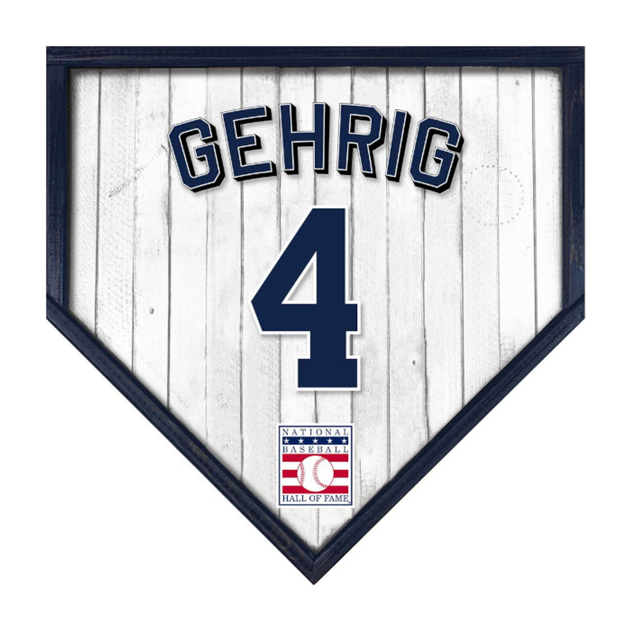 Lou Gehrig 10 x 10 MDF Wooden Jersey Home Plate