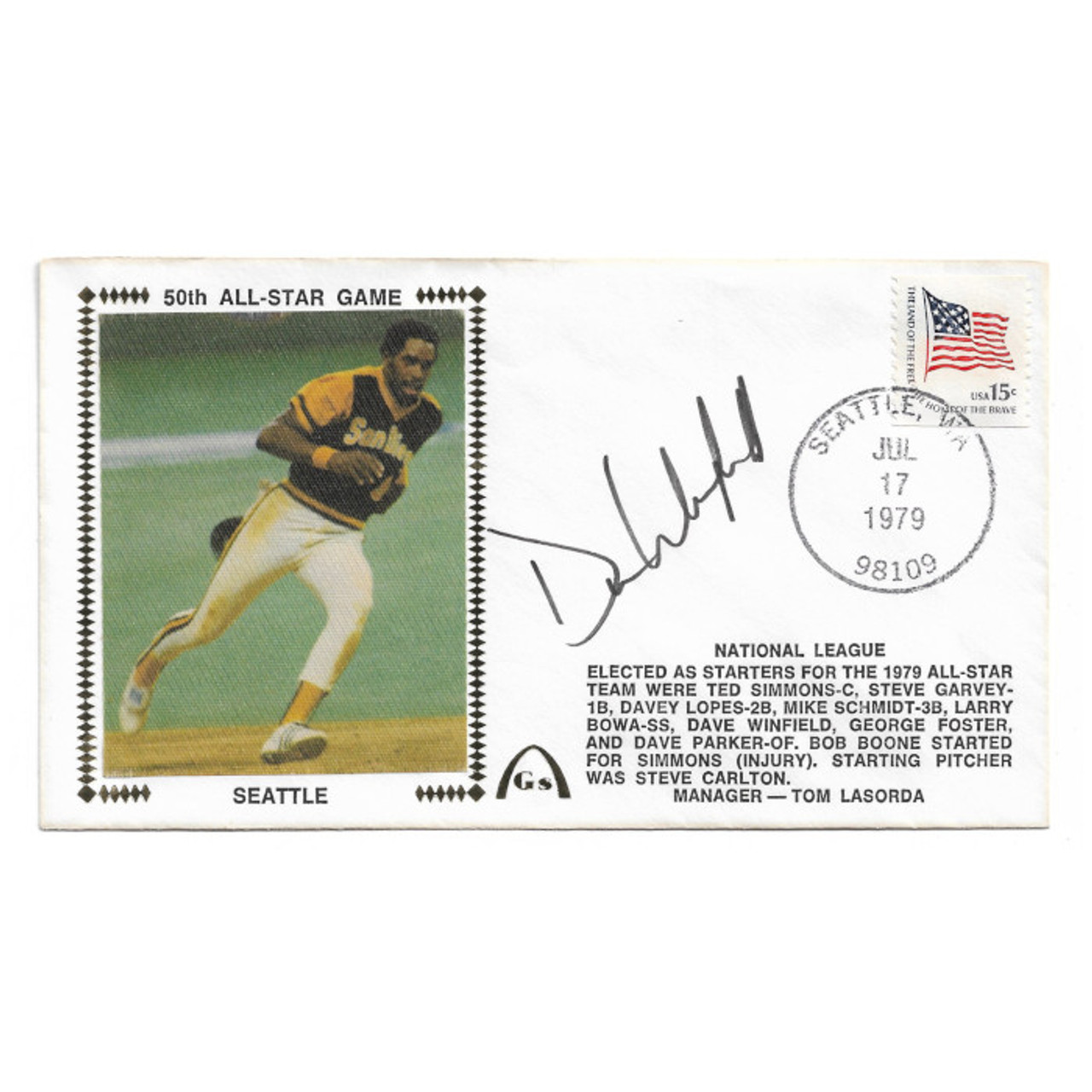 Dave Winfield Autographed First Day Cover - 1979 All-Star Game 50th  Anniversary (JSA)
