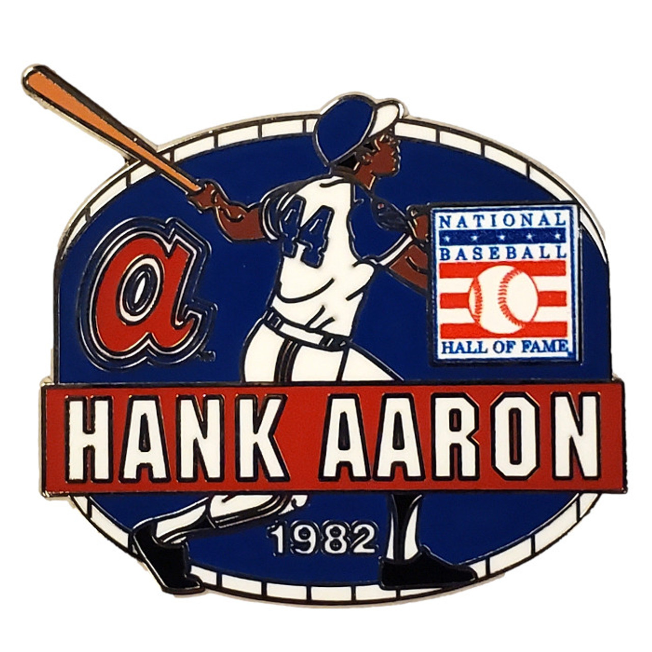 Men's Nike Hank Aaron Royal Atlanta Braves Cooperstown Collection