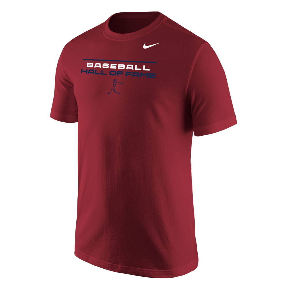 Men’s Nike Core Cotton Baseball Hall of Fame Batter Red T-Shirt