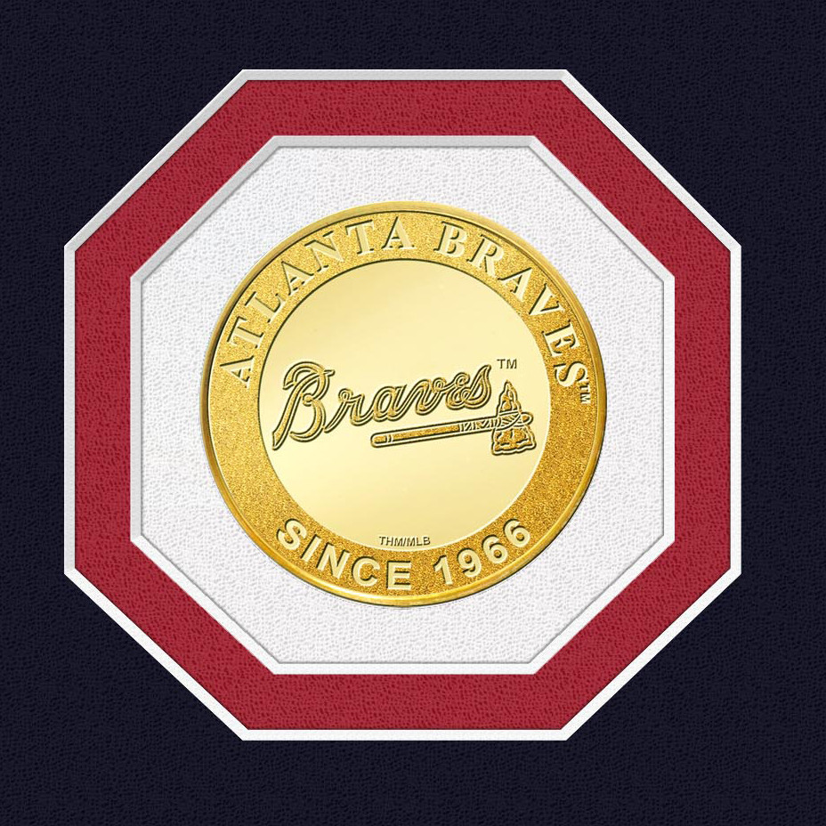 Highland Mint Fred McGriff Hall of Fame Plaque Bronze Coin 13 x 16