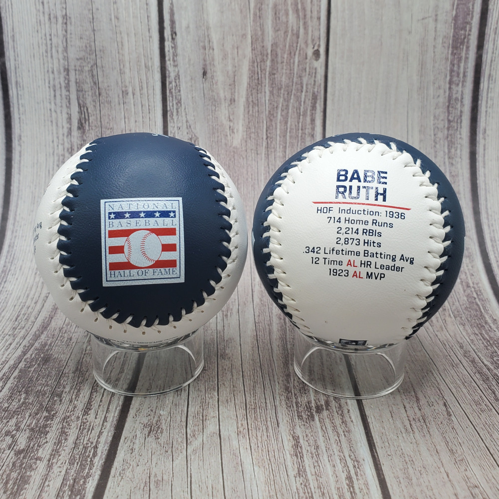 Babe Ruth New York Yankees Hall of Famer Name & Number Baseball
