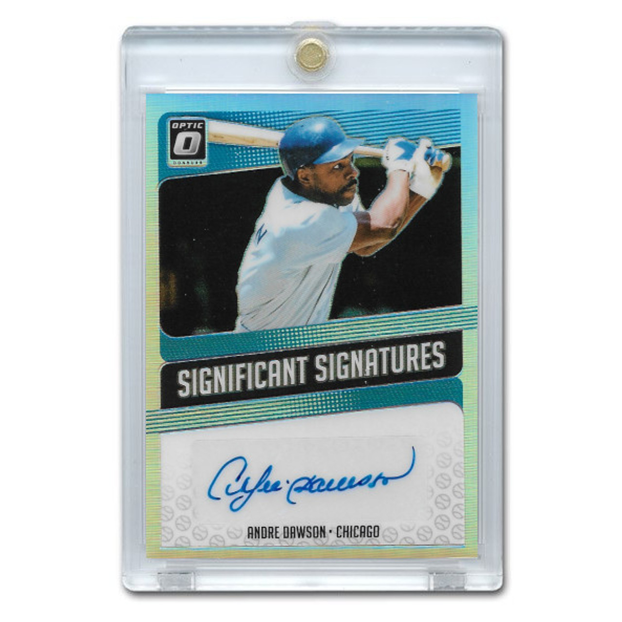 Andre Dawson Autographed Card 2018 Donruss Optic Significant