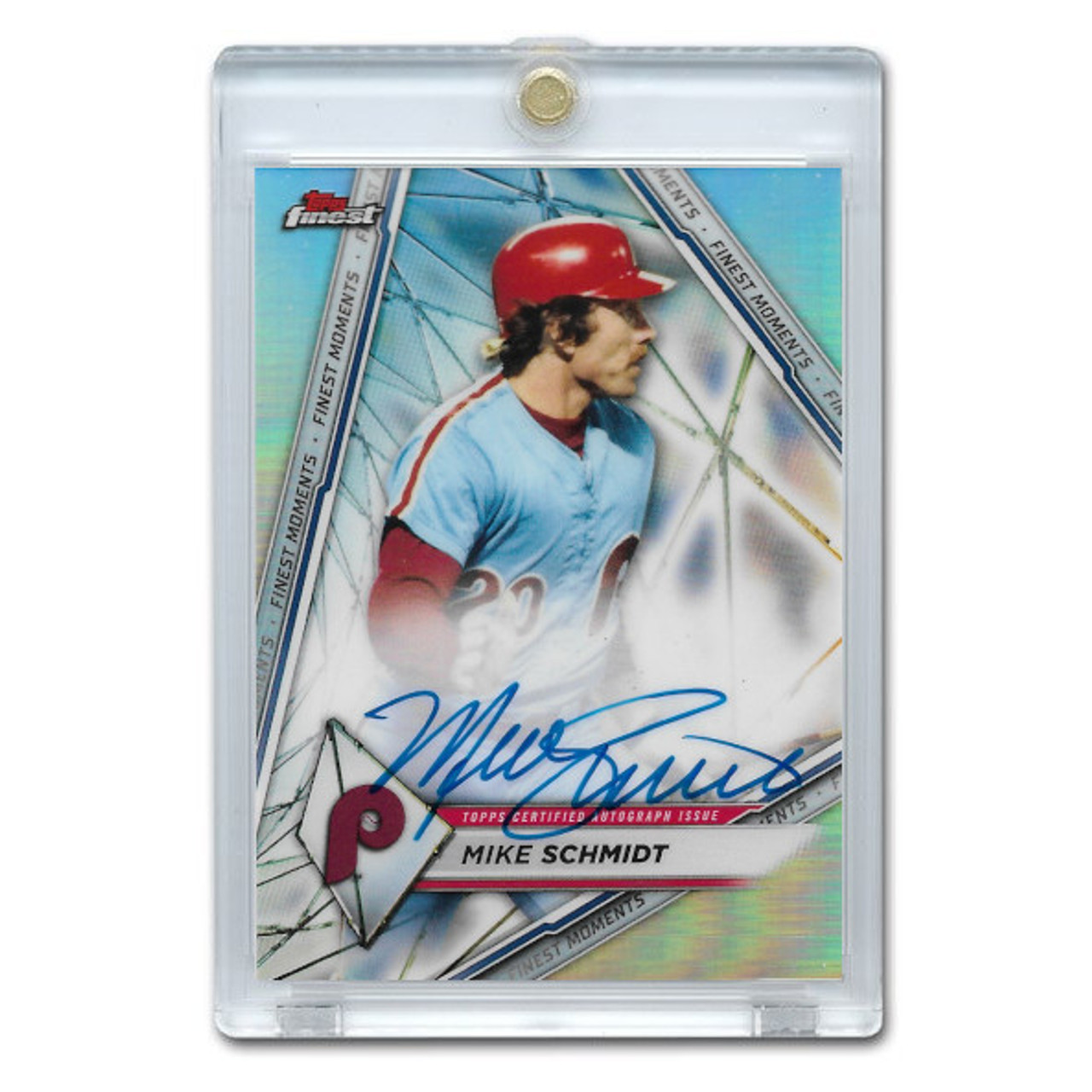 Framed Mike Schmidt Philadelphia Phillies Autographed Light Blue