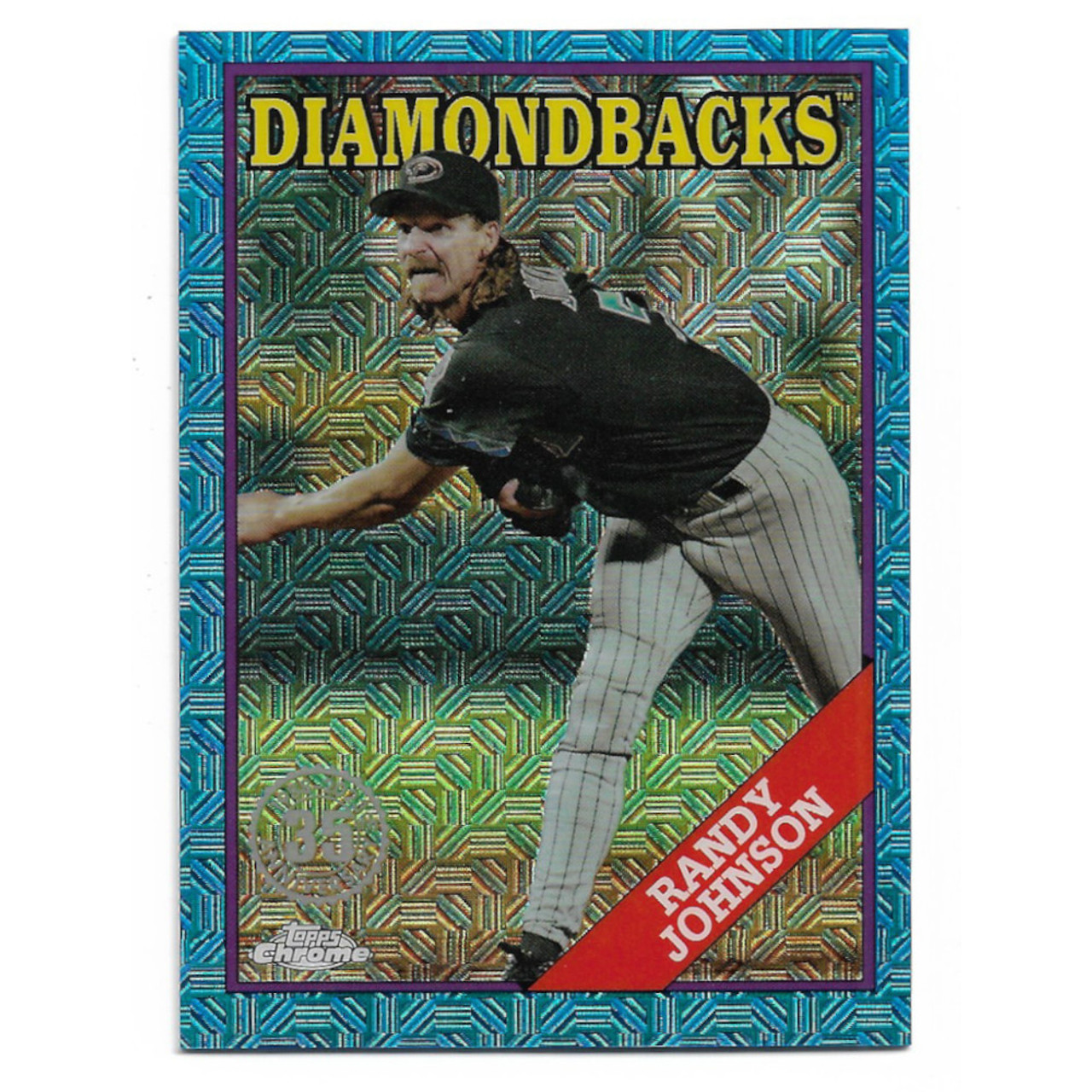 Randy Johnson 2023 Topps Update Series 35th Silver Pack Chrome Blue # 61  Ltd Ed of 150