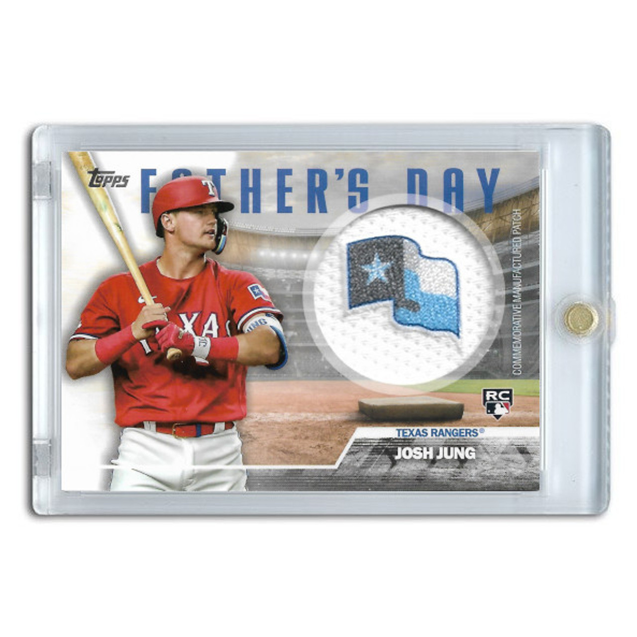 Josh Jung Texas Rangers 2023 Topps Father's Day Team Patch # FD-JJ Rookie  Card
