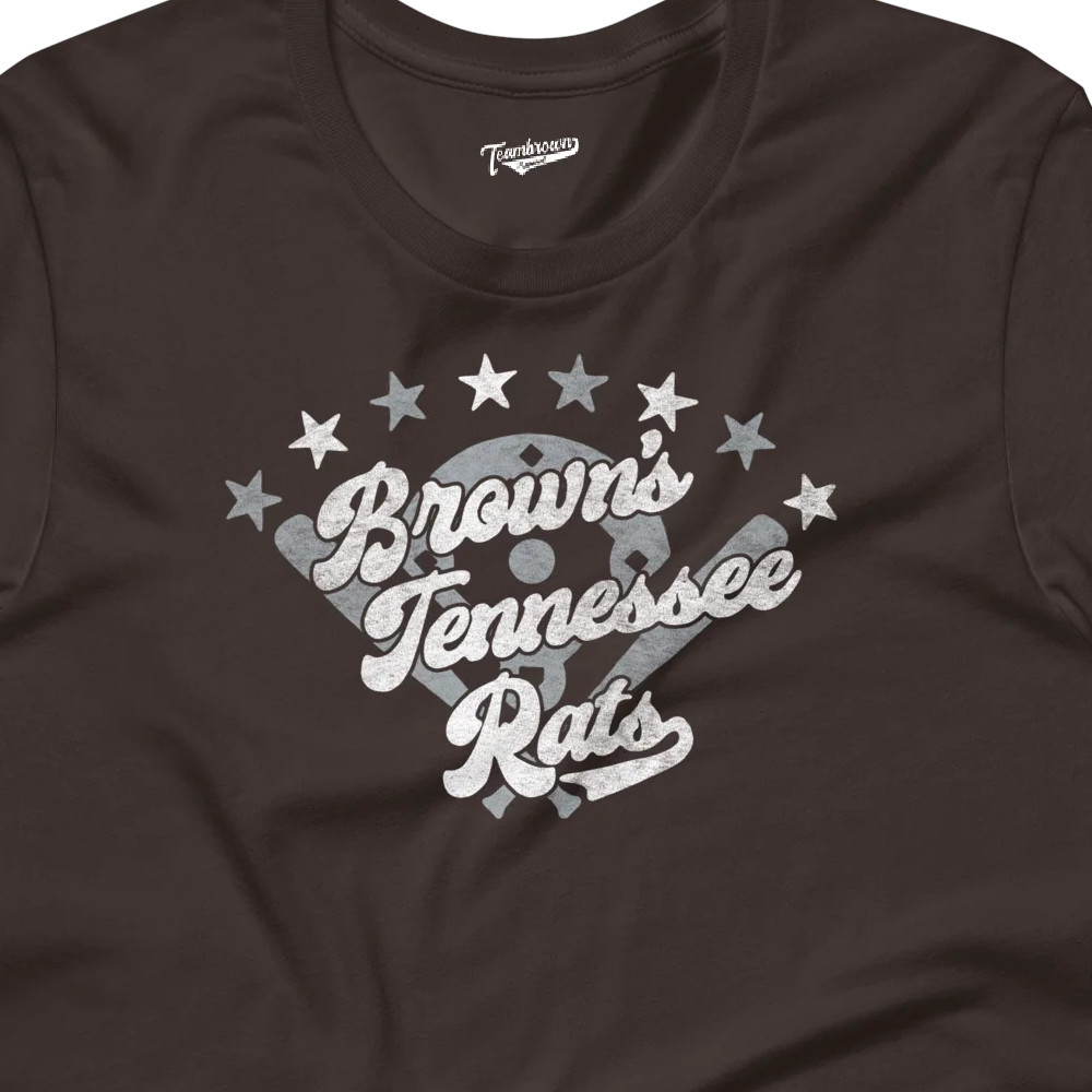 Unisex Teambrown Brown's Tennessee Rats Team Brown T-Shirt