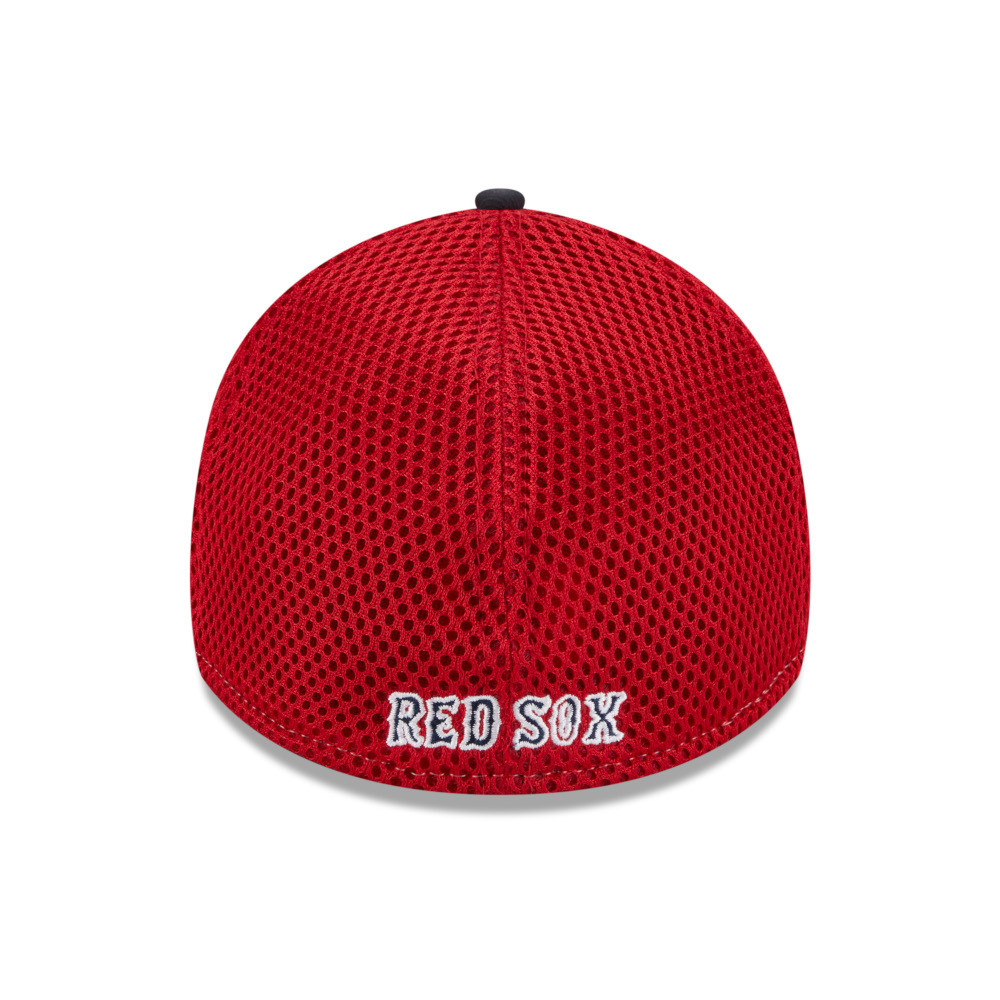 Men's New Era Boston Red Sox EG Neo 39THIRTY Navy and Red Flex Fit Cap