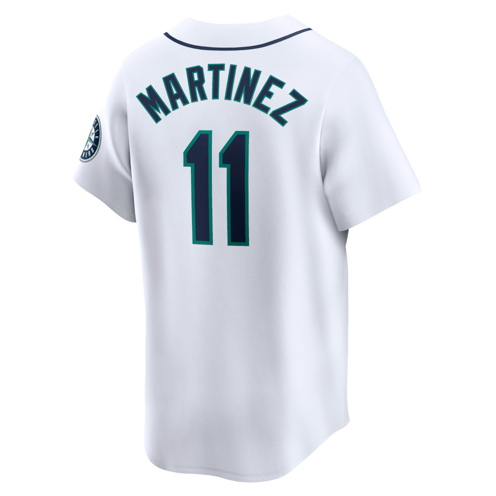 Men’s Edgar Martinez Nike Vapor Premier Limited Seattle Mariners Home  Replica Jersey1