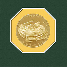 Highland Mint Oakland A's Final Home Game 13 x 16 Bronze Coin