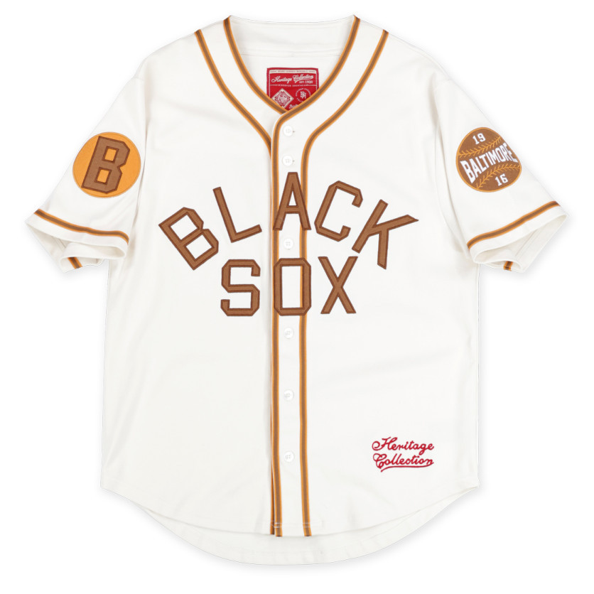 Men’s Baltimore Black Sox Replica Ivory Heritage Jersey