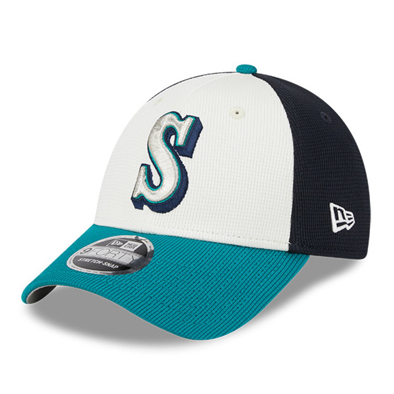 Men's New Era Seattle Mariners White Navy and Teal 2025