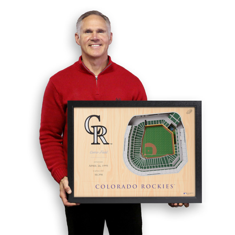 Colorado Rockies 25 Layer 25 x 19 StadiumViews 3D Wall Art