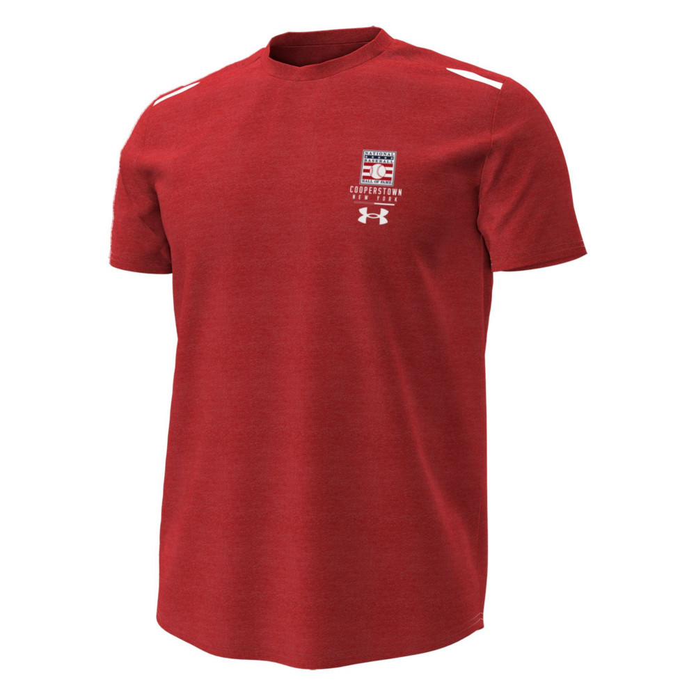 Men’s Under Armour Baseball Hall of Fame Logo Red All Day Short Sleeve ...