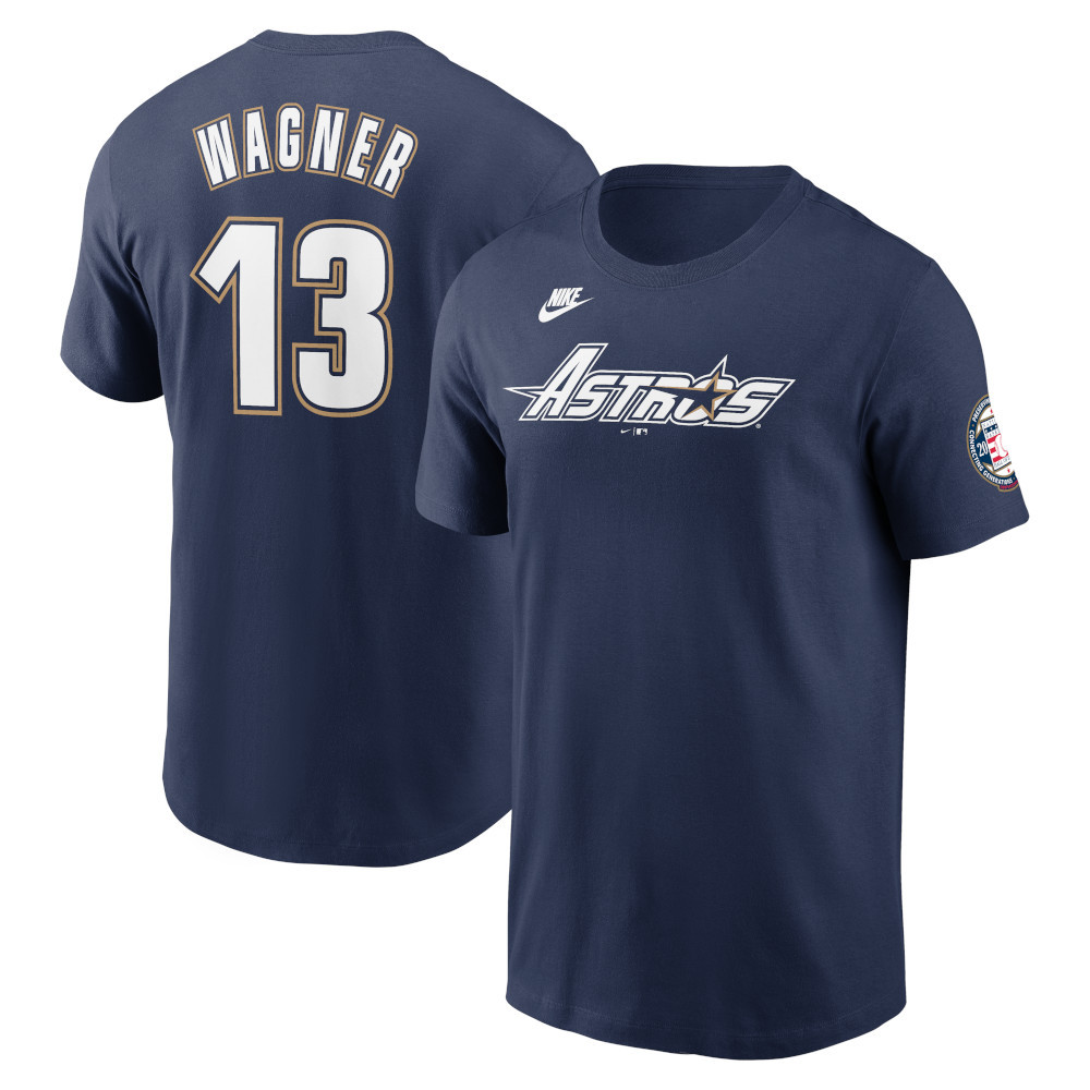 Men’s Nike Billy Wagner Houston Astros Baseball Hall of Fame 2025 Induction Name Number T-Shirt