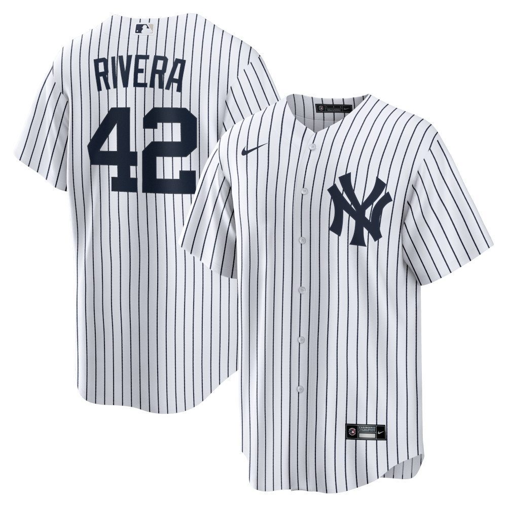 Men’s Nike Mariano Rivera New York Yankees Cooperstown Collection Limited Full Button Front Pinstripe Replica Jersey
