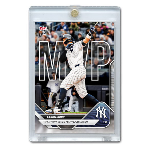 Aaron Judge AL MVP Winner 2025 Topps Now Card # OS-8