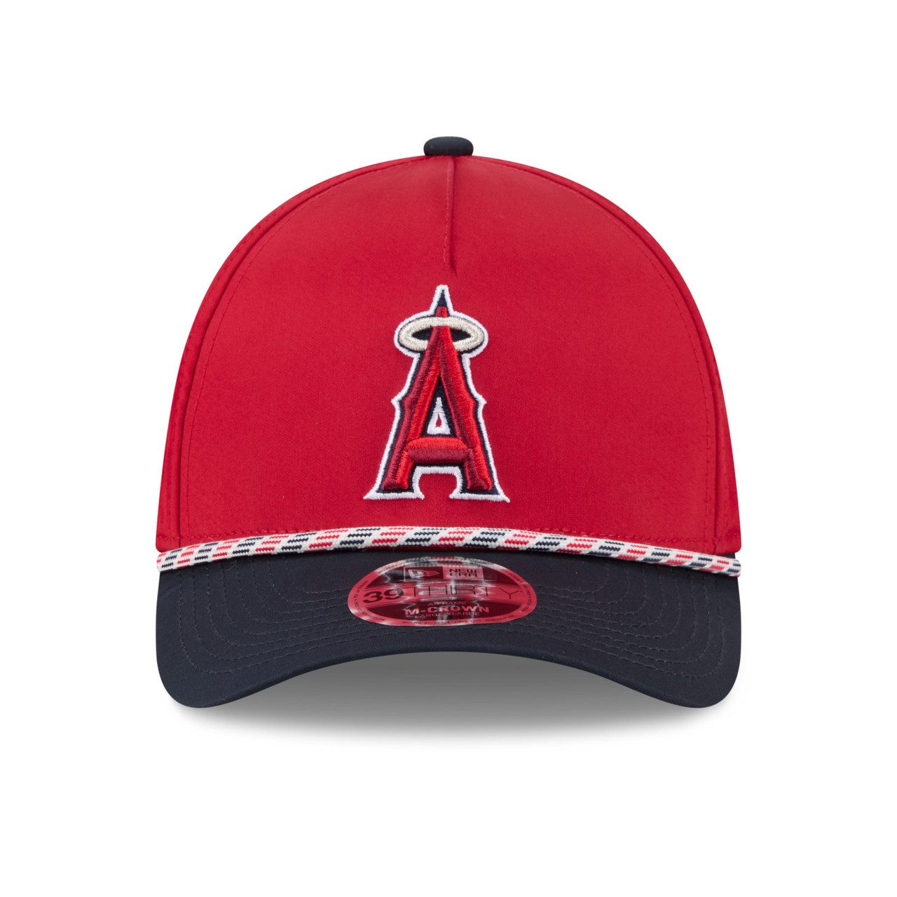 Men's New Era Los Angeles Angels 39THIRTY Flex Fit Rope Cap