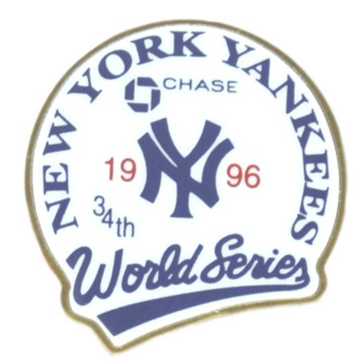 New York Yankees 1996 World Series Champions Logo Stadium Chase Pin