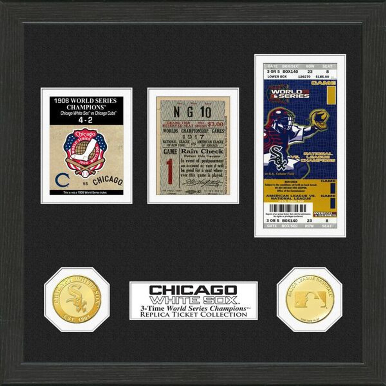 Highland Mint Chicago White Sox Framed World Series Replica Ticket  Collection