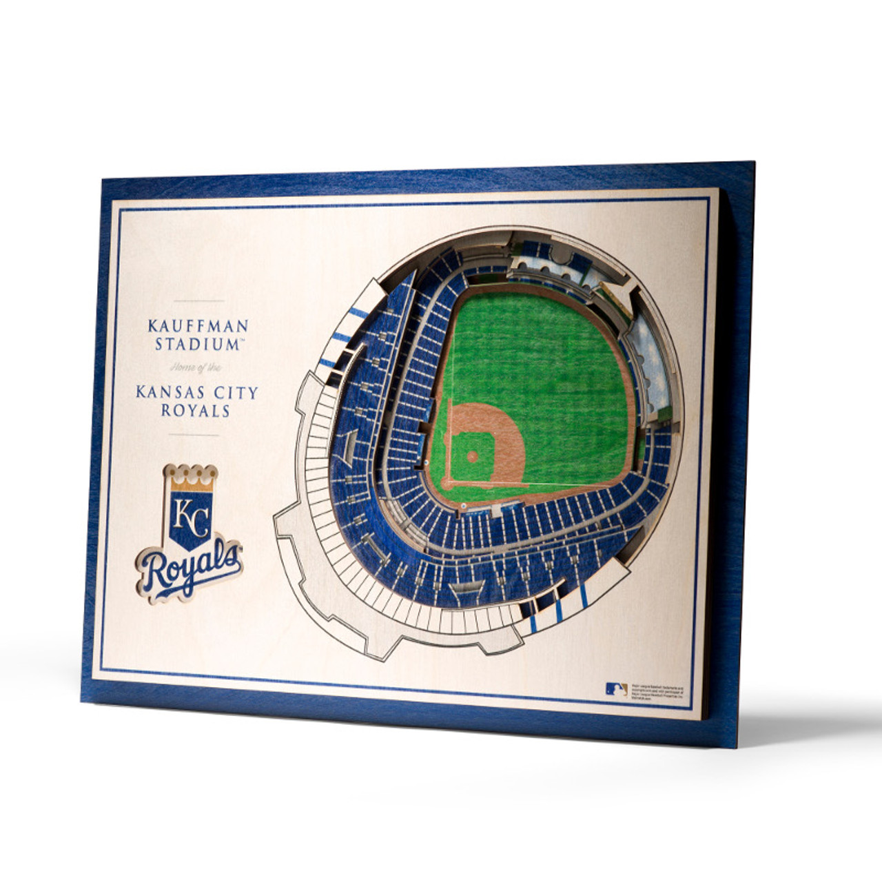 Kansas City Royals 17'' x 13'' 5-Layer 3D StadiumViews Wall Art