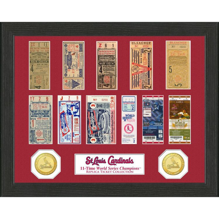 Highland Mint St. Louis Cardinals Framed World Series Replica