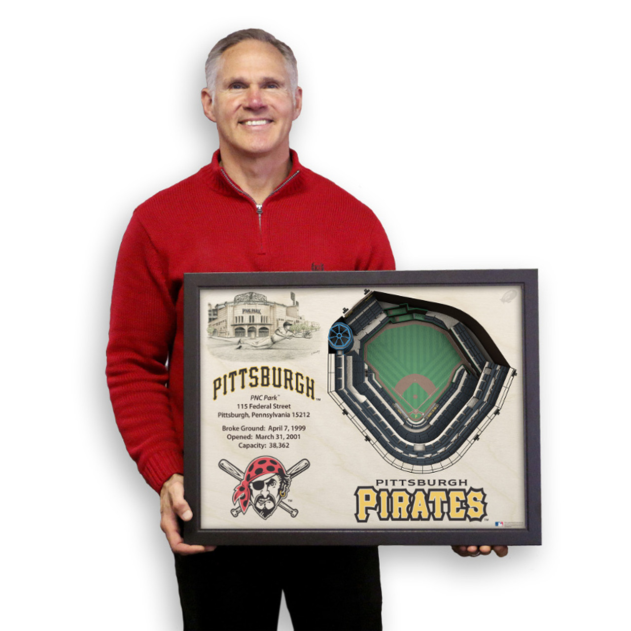 Pittsburgh Pirates Team Composition 12x16 (fine art) – Fan