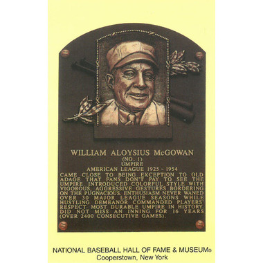 Bill Mazeroski Baseball Hall of Fame Plaque Postcard
