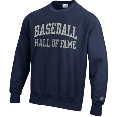 Men's Champion Baseball Hall of Fame Navy Reverse Weave Sweatshirt