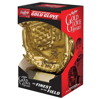 Rawlings Miniature Gold Glove Award with stand