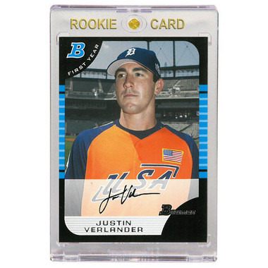 Justin Verlander Detroit Tigers 2005 Bowman Draft # 129 Rookie Card