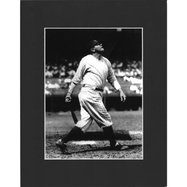 Matted 8x10 Photo- Babe Ruth Batting