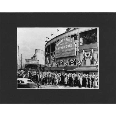 Matted 8x10 Photo- Wrigley Field